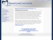 Tablet Screenshot of marcondental.com